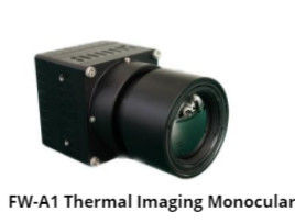 FW-A1 Thermal Imaging Monocular dengan jarak deteksi 500m - 2000m 4-8 jam Baterai yang bisa diganti dan ≤50 mK NETD untuk digunakan dalam segala cuaca