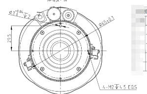 100mm F1.2 1280×1024@12μm LWIR Fixed-Focus Lens dengan Upgrade Germanium-to-Chalcogenide untuk Thermal Imaging
