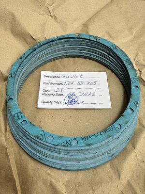 9.06.00.009 Gasket dan cincin penyegelan sirkular penerbangan untuk penyegelan flange saluran bypass mesin udara