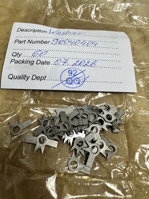 9.00.40.404 Ring Washer dan Tab Washer untuk Anti-Longgar dalam Aplikasi Pesawat Terbang Bergetar Tinggi